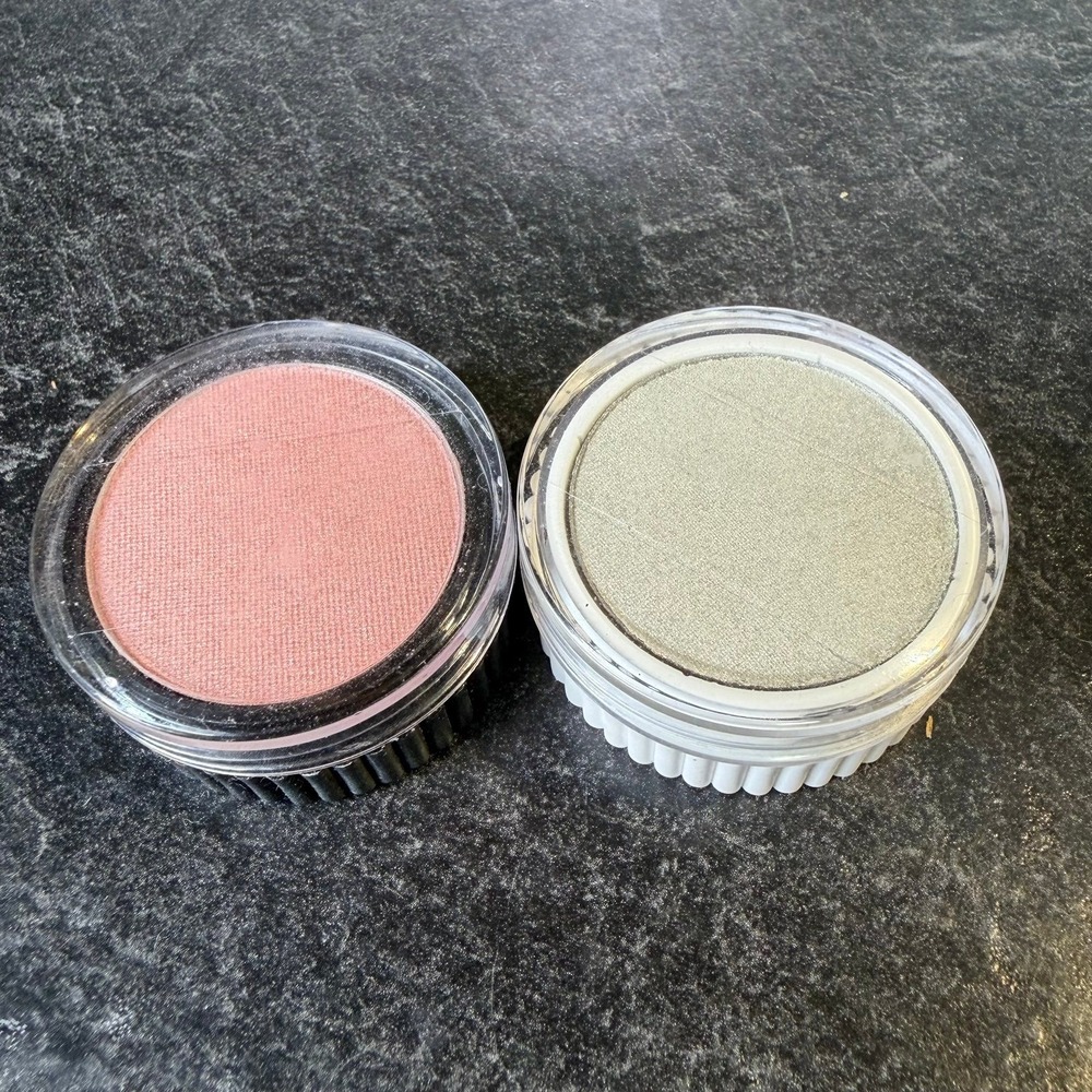 NEW Merle Norman Shimmer Eye Shadow Travel Size Rosewater & Silver Lining Vtg